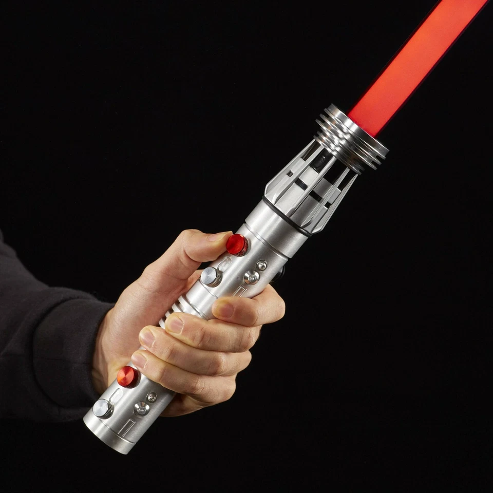 ✔️ Star Wars Black Series 1/1 Lightsaber Spada Laser DARTH MAUL cosplay - Immagine 3 di 4