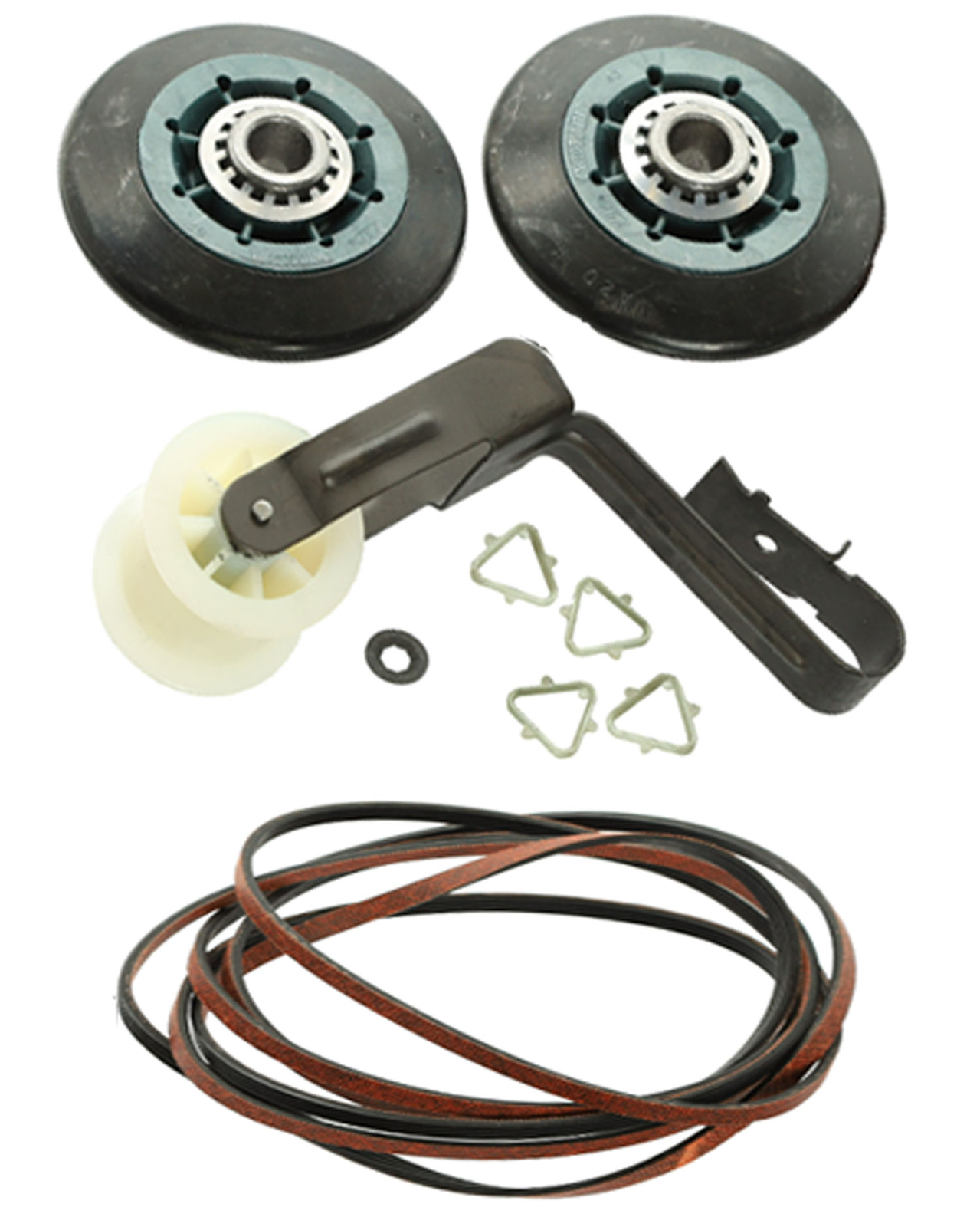 Whirlpool LEB6300PW1 Dryer Rollers Belt and Pulley Replacement Kit