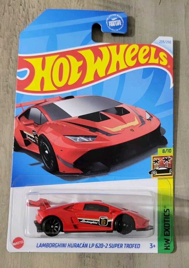 Lamborghini Huracán LP 620-2 Super Trofeo Hot Wheels 2024 * Red * NIP 1:64 Scale