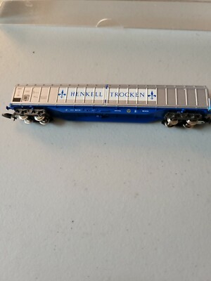 Z Scale Marklin 82412 DB ''HENKELL TROCKEN'' Large Space Sliding Wall Box Car NIB