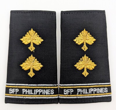 Philippine BFP Bureau Fire Protection Chief Senior Inspector Shoulder Boards