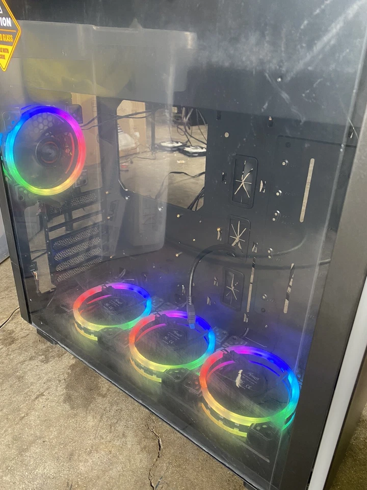 Read Description Rosewill ATX Mid Tower RGB Gaming Computer Case Prism S500 - Image 2 of 4