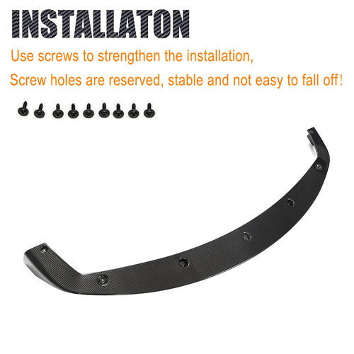 Spoiler anteriore in carbonio labbro spoiler anteriore adatto per BMW Serie 2 Coupè F87 M2 16-18 - Foto 10 di 12