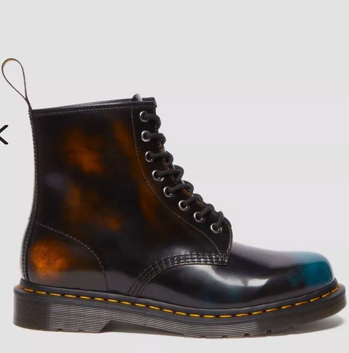 Botas con cordones Dr Martens 1460 de cuero cepillado multicolor nuevas sin etiquetas. - Imagen 4 de 17