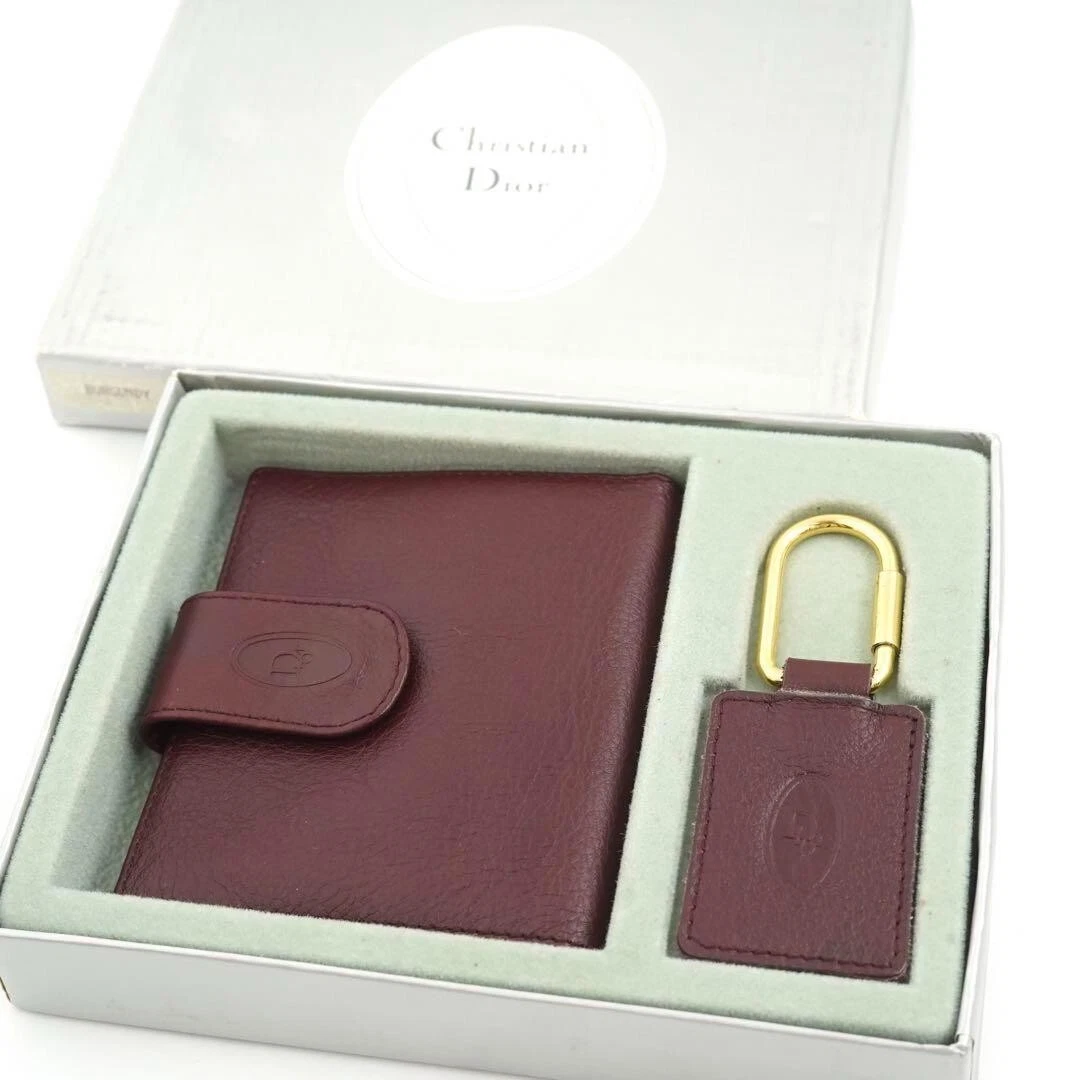 Authentique mini porte clés portefeuille Christian Dior vintage lot impasse pas utilisé