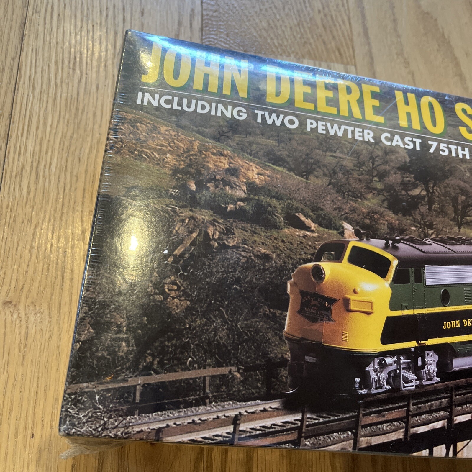 New Athearn John Deere HO Scale Train Set 75th Anniv 2 pewter tractors New 2nd eBay