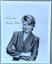 Martha Stewart Signed In Person 8x10 B&W Promo Photo