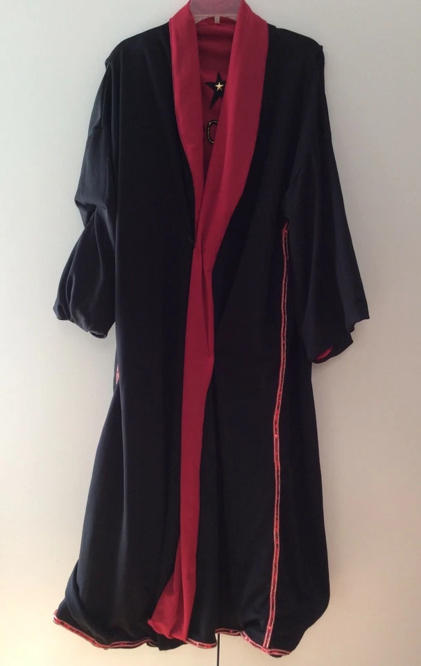 Reversible Black & Red Ring Worn Pro Wrestling Entrance Robe L-XL  (Read Below) - Image 3 of 4