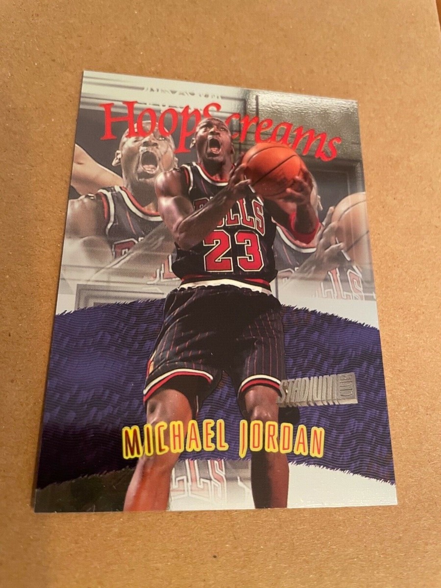 Michael Jordan 1997 tops stadium club hoop screams basketball card