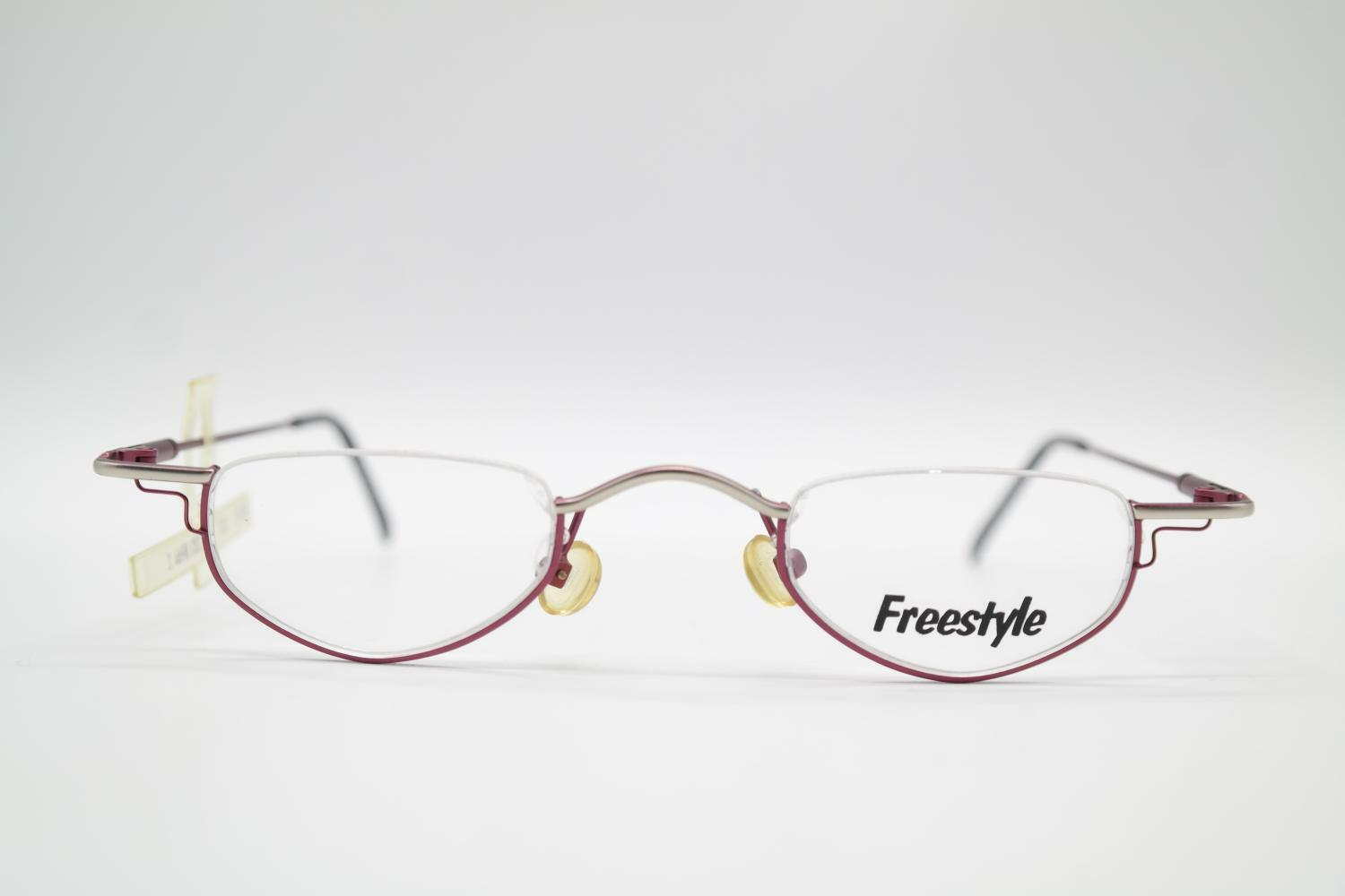 Gafas Vintage Freestyle 702 De Media Montura De Cobre Y Plata NOS