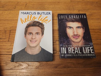 YouTube Stars Marcus Butler Hello Life! AND Joey Graceffa SIGNED In Real Life