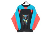 Vintage Puma Sweatshirt Size M Multicolor Crewneck Pullover Jumper 90s Sport