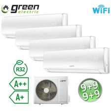 MULTI SPLIT KLIMAANLAGE 9+9+9+9 BTU R32 A++/A+ GREEN ELECTRIC EVO WIFI