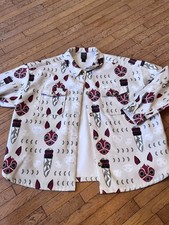 4x Princess Mononoke Fleece Shirt Jacket Women's Beige San's Mask Anime 1997