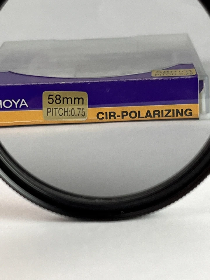 Promaster  58mm Cross Screen 8x & Hoya Cir-Polarizing Filters w/ Cases - Image 2 of 4