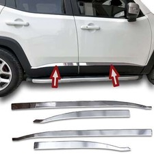 Edelstahl Chrom Türleisten passend für Jeep Renegade | ab 2014> | 4-teiliges Set