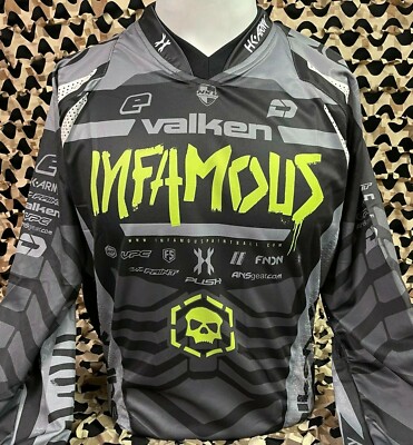 Maillot De Paintball HK Army Freeline – Noir/gris, Taille Petit, Neuf
