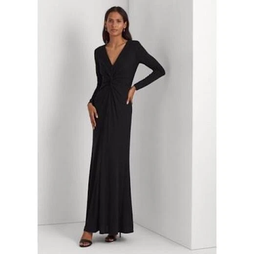 Ralph lauren black maxi dress sale