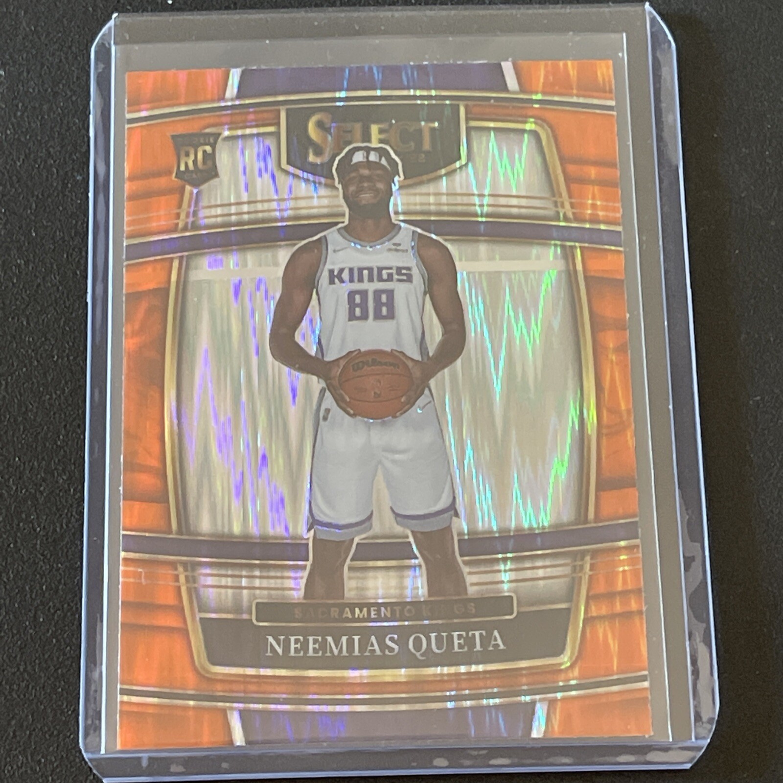 2021-22 Panini Select Orange Flash Prizm Rookie Card RC #72 Neemias Queta