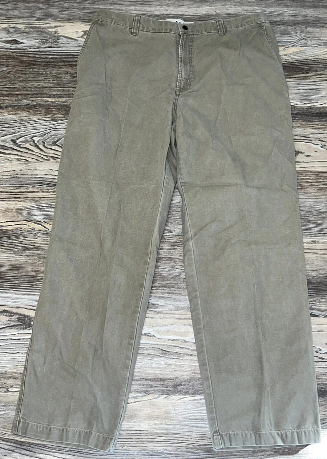 Columbia Men's Size 38x31 Pants Canvas Outdoor Khaki Cargo Tan Taupe Flat Front