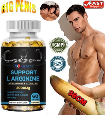 L-Arginin 3000mg Kapseln   Hochdosiert, Durchblutung, Muskeln & Training Support