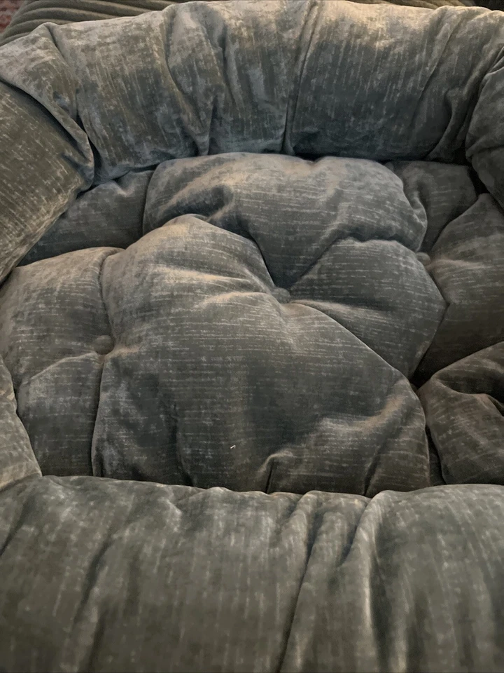 Bowsers Polvo Mascota Verde Microterciopelo Donut Reforzado Anidación Cama para Perros XS Foto 2 de 4