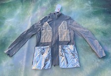 Oakley Metallic Multi Pockets Stone Gray Women's Jacket Size Xs__msrp $400.00