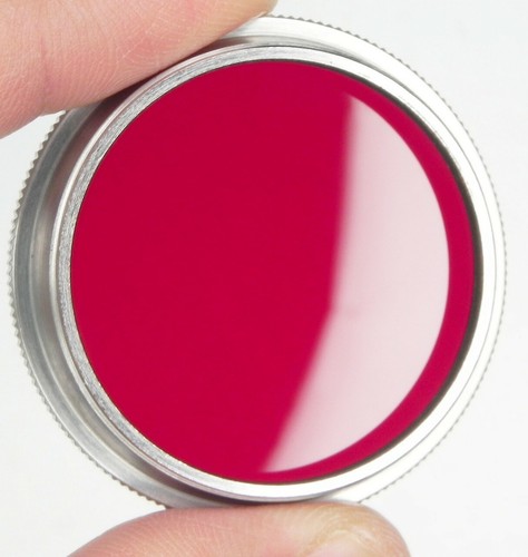 Leica GECOO E.Leitz Wetzlar Chrome Rim R.H. Red Filter for Summitar #2 ... MINT - Picture 5 of 5