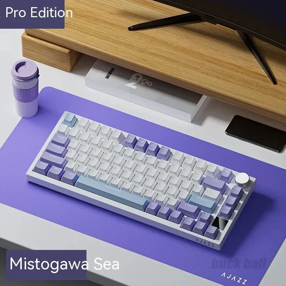 Mechanical Keyboard with TFT Screen Multifunctional Knob Gaming Keyboard Triple Mode Connectivity for Enhanced Performance Mechanical Keyboard with TFT Screen Multifunctional Knob Gaming Keyboard Triple Mode Connectivity for Enhanced Performance