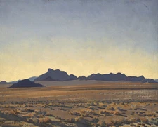 Maynard Dixon : Edge of Amargosa Desert : 1927 : Archival Quality Art Print