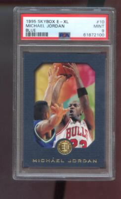 1995-96 Skybox E-XL BLUE EXL #10 Michael Jordan PSA 9 Graded Card 95-96 1996 NBA