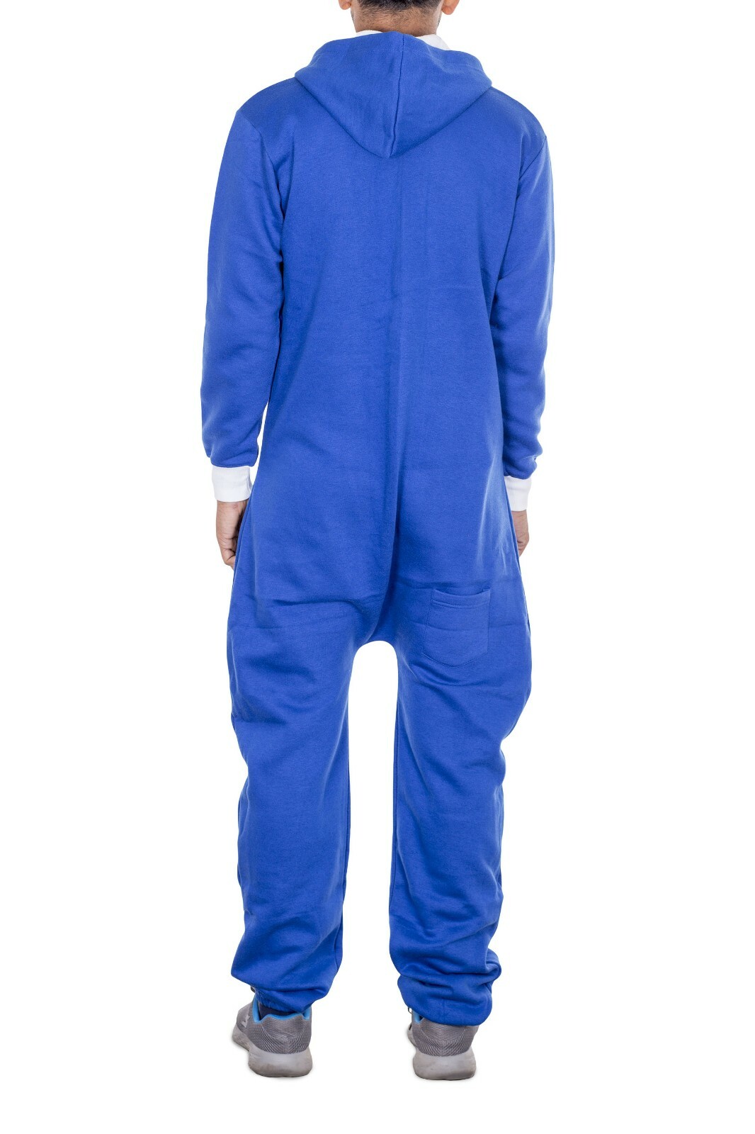 New Unisex Mens Women's Plain Full Zip 1Onesie All In One Piece Fleece