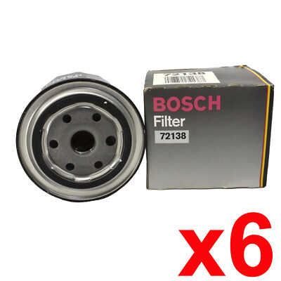 For 1984-1999 Volvo S70 V70 C70 S90 V90 940 BOSCH GENUINE Oil Filter 6PCS 72138