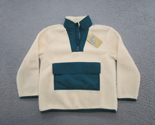 There Abouts Ivory Sherpa 1/4 Zip Jacket Girls Size XS 6-7 NEW W/ Tag