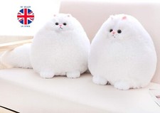 White Cat Plush Toy Stuffed Animal Cat Doll for Kids Girls Boys 12 Inch