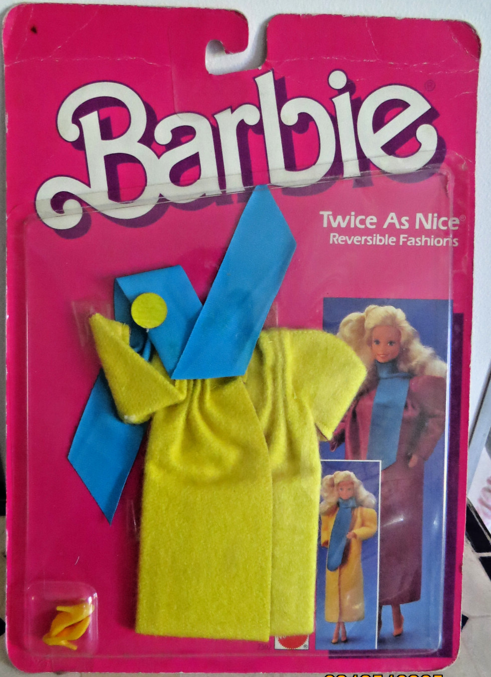 Tenue Barbie vintage 1985 Twice As Nice Reversible Fashions NRFB #2302