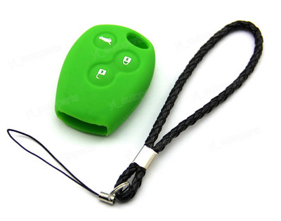 Green Silicone Case Cover For Renault Megane Espace Remote Key 3 Buttons RE3BGR