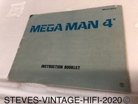 Mega Man 4 NES CARTRIDGE + MANUAL UK PAL ULTRA RARE (NES-4V-UKV) NEAR MINT L@@K!