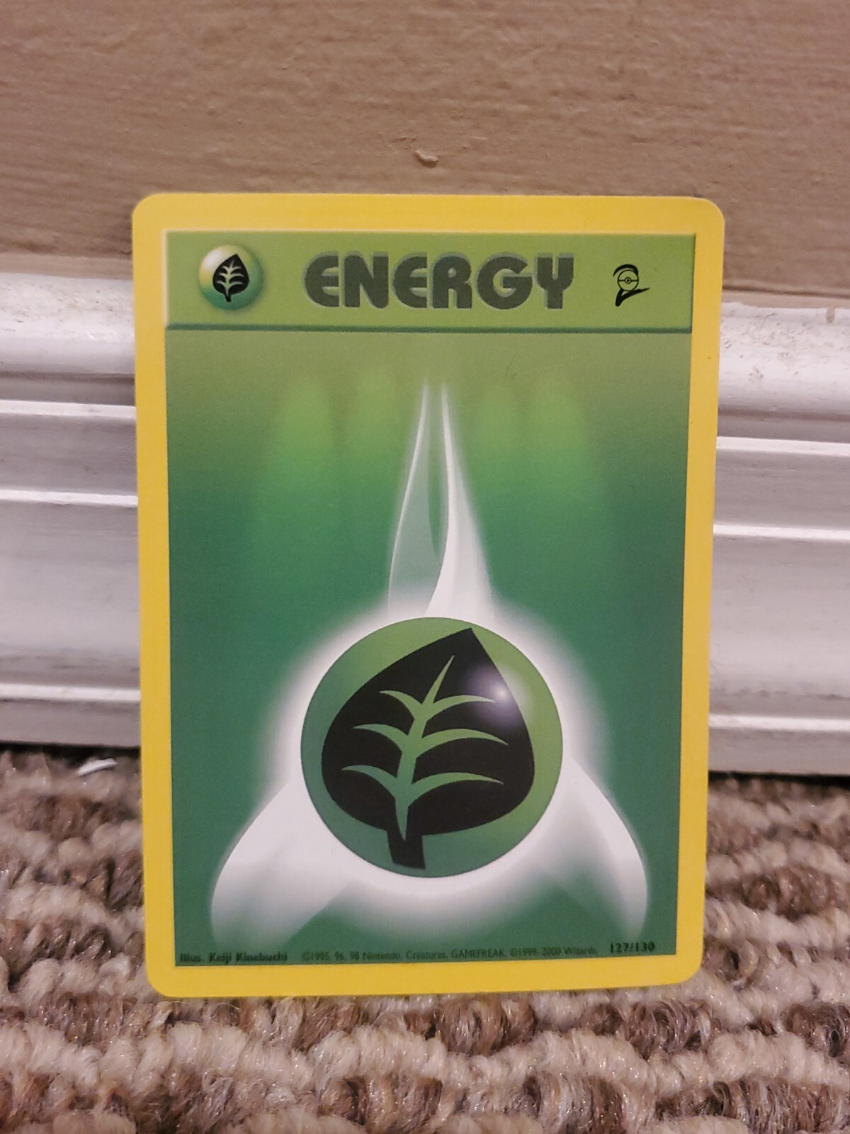 Pokemon TCG Base Set 2 Grass Energy 127/130 Common