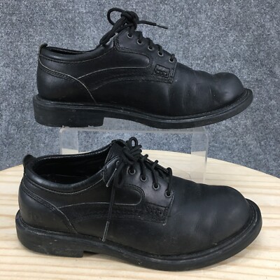 Dunham Shoe Men\'s 11.5 B Black Leather Lace Up Comfort Round Toe Low Top‎ Block Dunham Boots Mens 7 Combat Black Leather Lace Up Comfort  main image 3