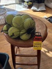 New One Dozen Brand New Penn Tennis Balls 12 pack W/ Mesh Carrying Bag 