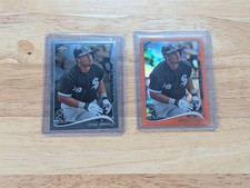 2014 Topps Chrome Jose Abreu RC Lot (2) - Orange Refractor + Base RC #199