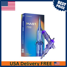 Mast Pro 0801RL Tattoo Cartridges 20Pcs Disposable Needles 0801RL, Purple