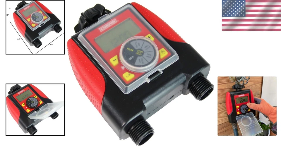 Programmable Water Timer with Rain Sensor – Perfect for Efficient Garden Care - Изображение 2 из 4