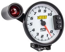 Jegs 41265 5 Tachometer White Face With Black Bezel Jegs 41265 5 Tachometer White Face With Black Bezel