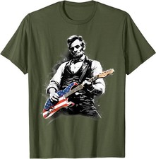 Abraham Lincoln Abe Lincoln Playing Guitar T-Shirt