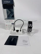 Fitbit Black SMALL Charge HR Wireless Activity Wristband Sleep Tracker -Complete