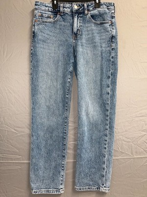 Aeropostale Ankle Straight Jeans Boys 8 Blue Denim Regular Fit Mid Rise Casual