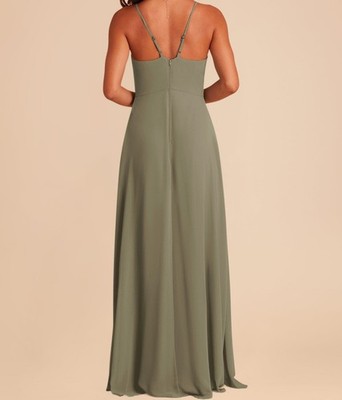 Birdy Grey Theresa Chiffon Bridesmaid Dress Thyme XXL Sleeveless | eBay