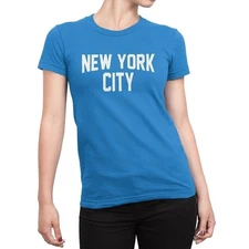 NYC Factory York City T-Shirt Turquoise Nyc Tee Womens NYC Factory